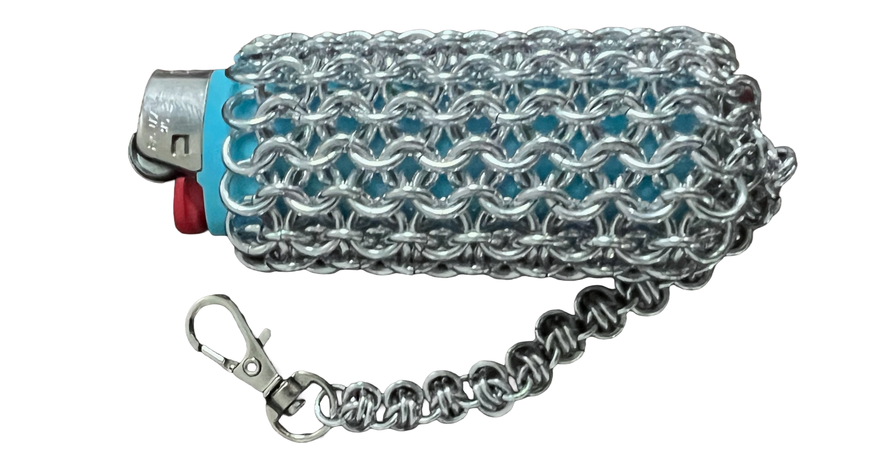 Chainmail lighter cover